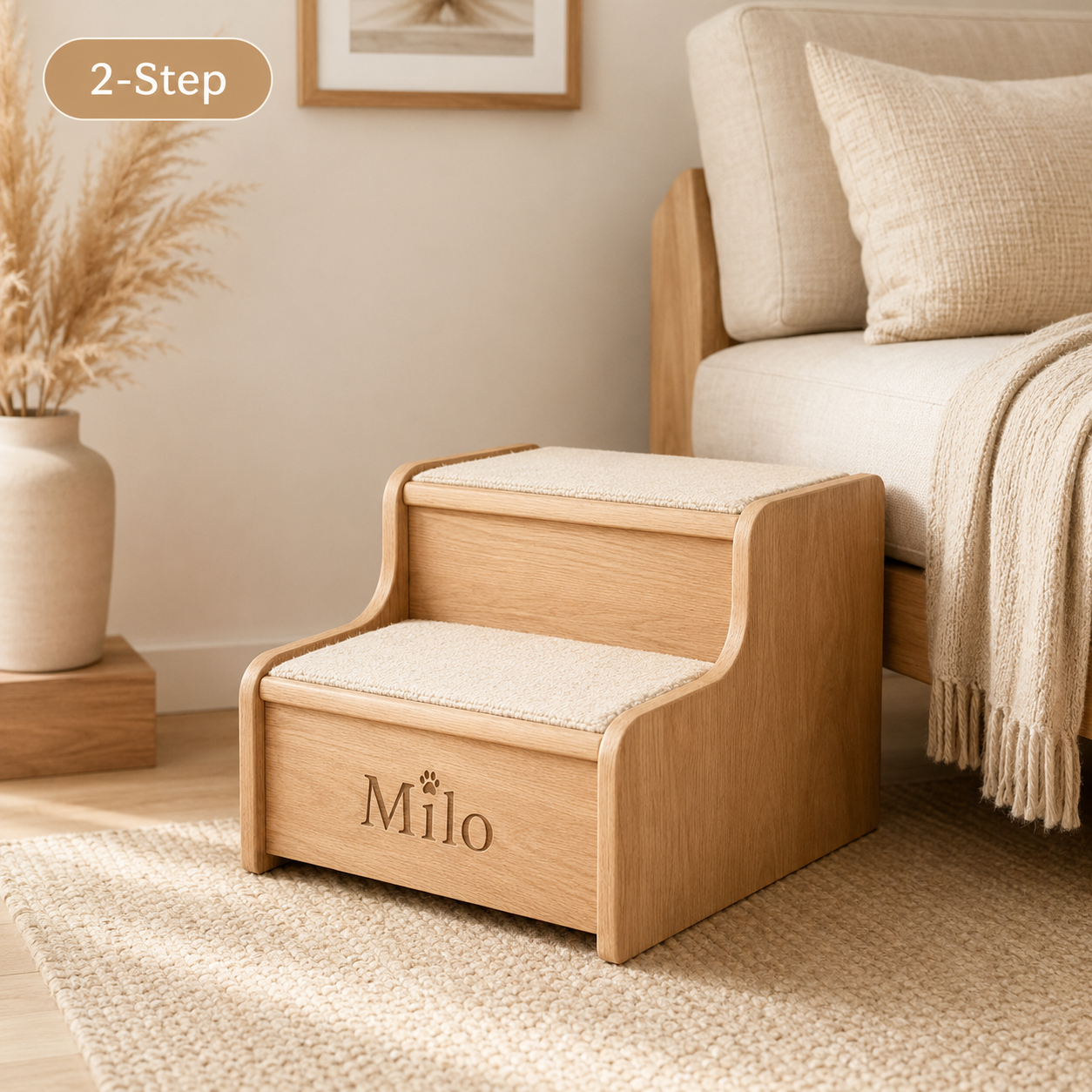 Personalized Wooden Pet Steps