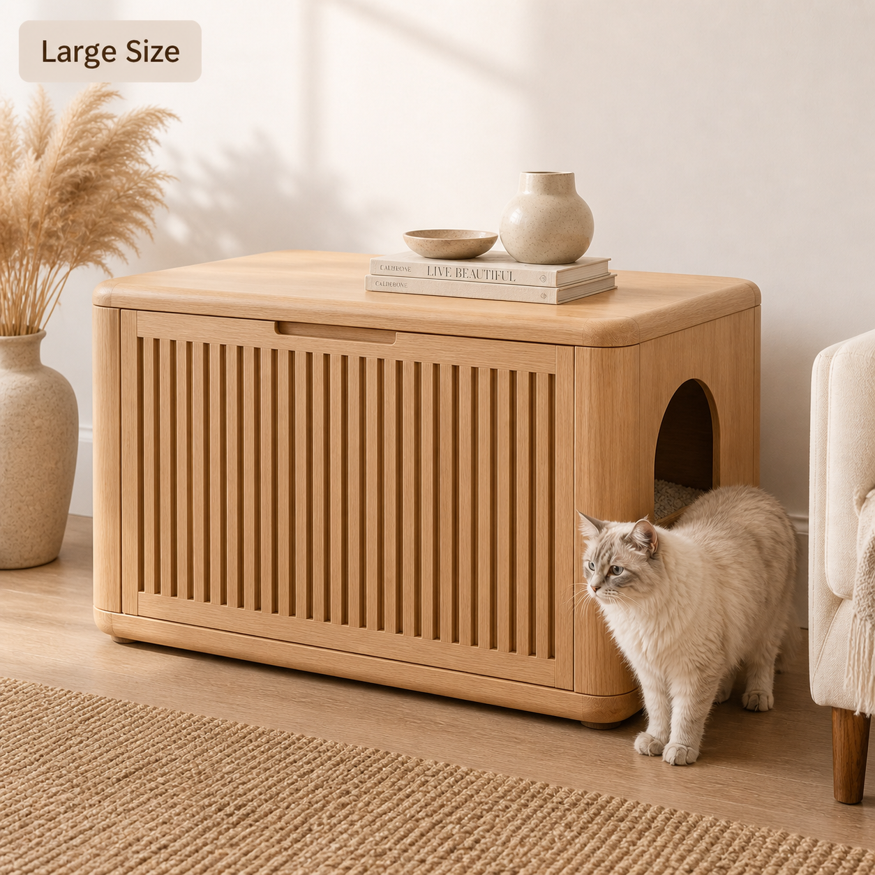 Hidden Cat Litter Box Cabinet