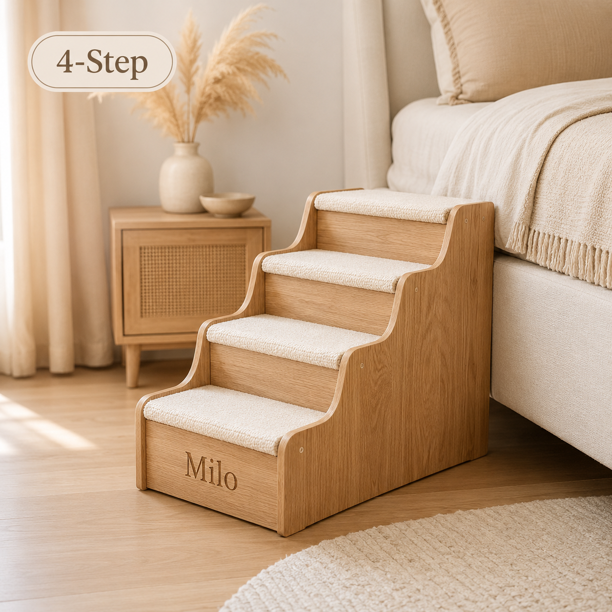 Personalized Wooden Pet Steps