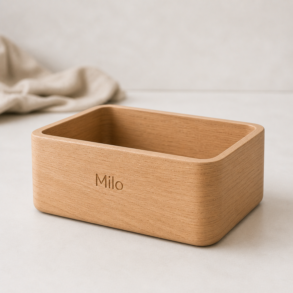Personalized Wooden Pet Toy Storage Box