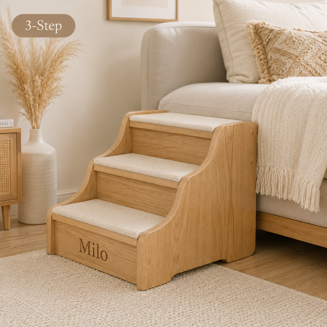 Personalized Wooden Pet Steps