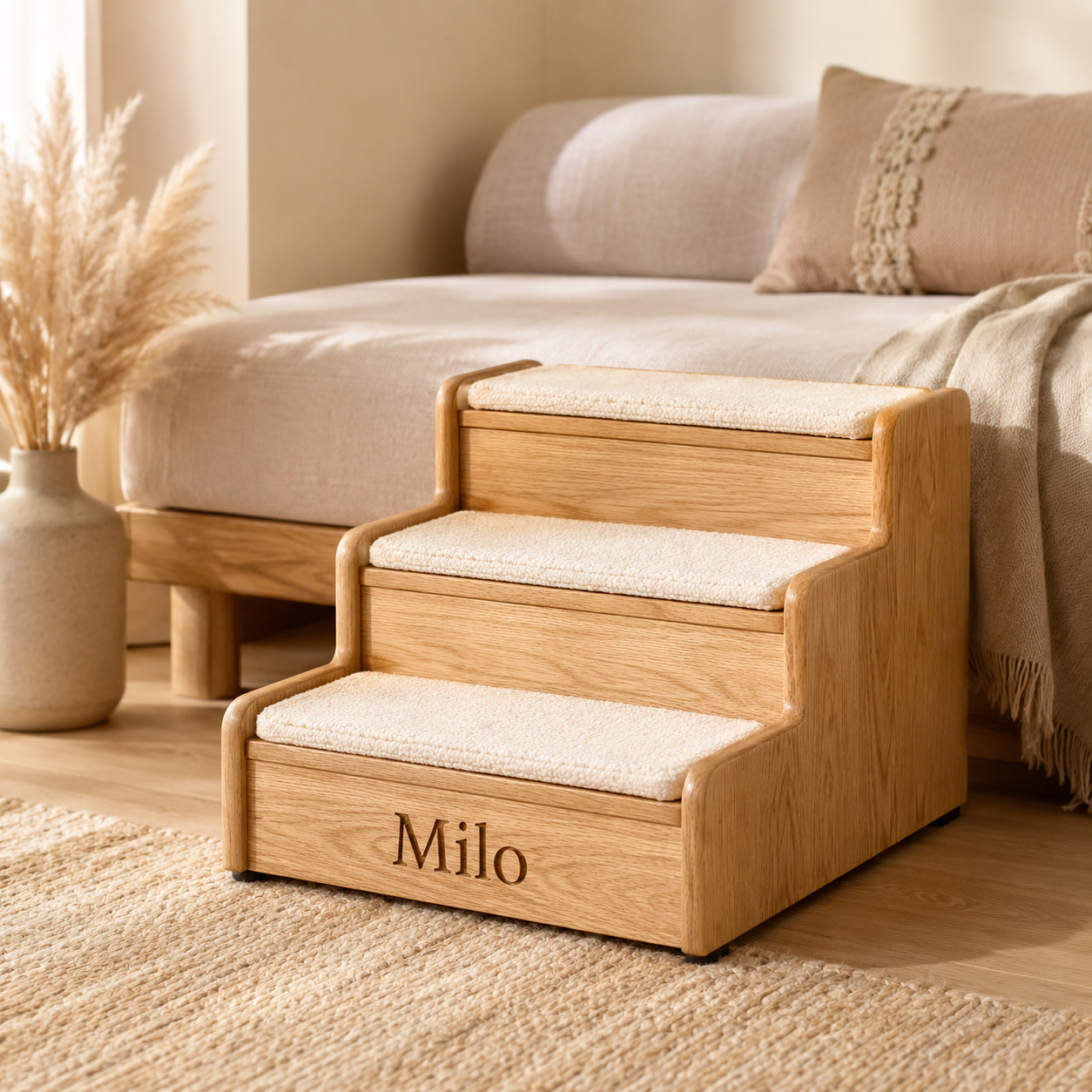 Personalized Wooden Pet Steps